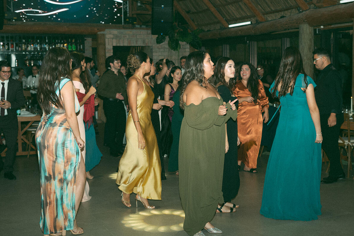 Celebration dancing at M&T reception